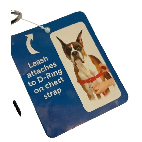 Pet Safe Easy Walk Dog Harness Medium Black Tan Adjustable Nylon No-Pull Train - Picture 3 of 7